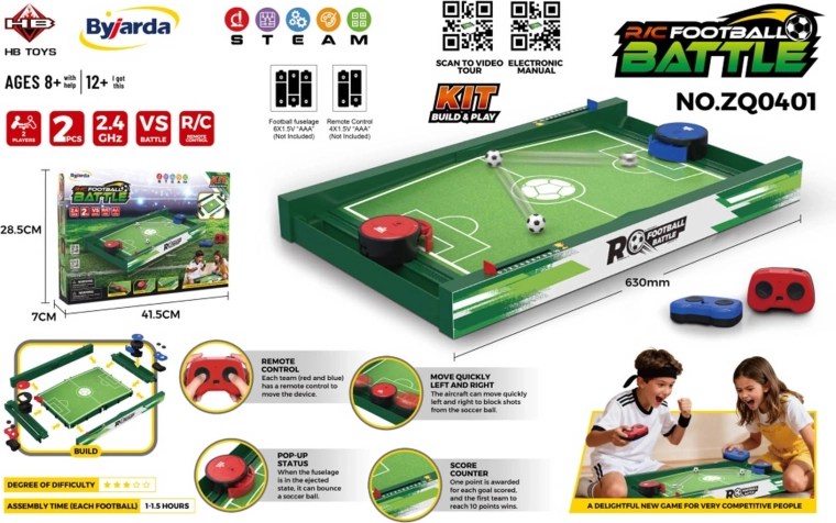 Ferngesteuertes Tischfußballspiel