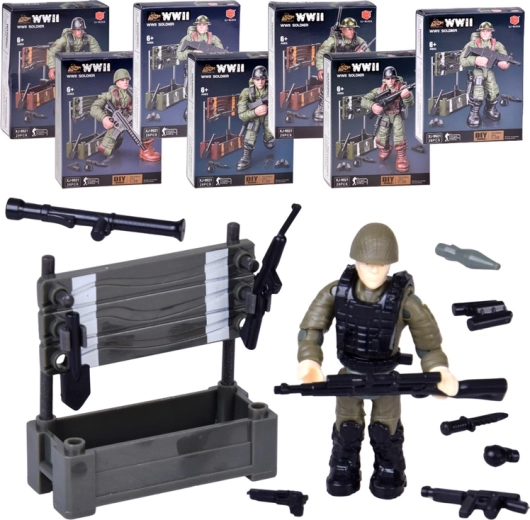 Bausatz einer Soldatenfigur aus dem Zweiten Weltkrieg - 1 Stück