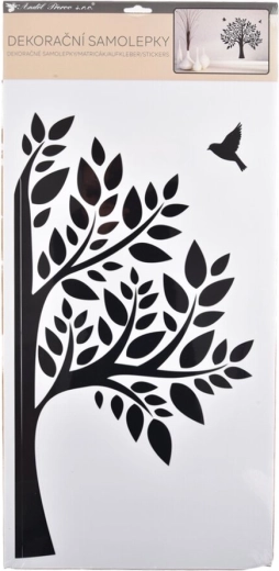 Wandaufkleber Baum Schwarz 32 × 60 cm