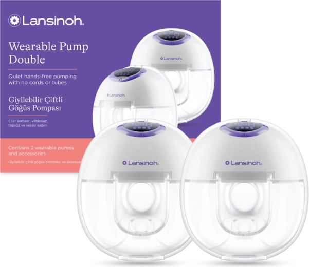 Lansinoh Elektrische doppelte freihändige Milchpumpe Duo