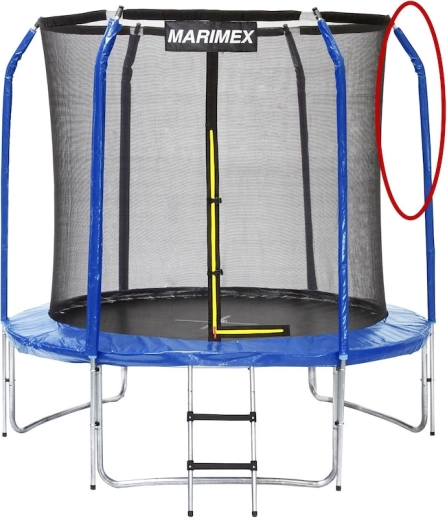 Marimex Ersatz-Oberteil der Stange des Sicherheitsnetzes für Trampolin 366 cm
