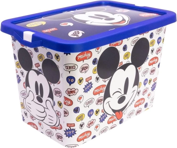 Große Aufbewahrungsbox mit Deckel Mickey Mouse
