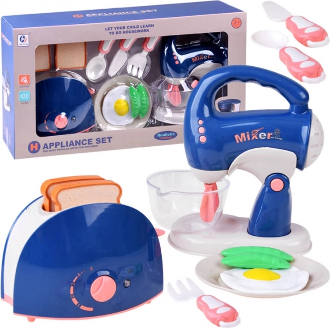 Küchenset für Kinder mit Mixer und Toaster