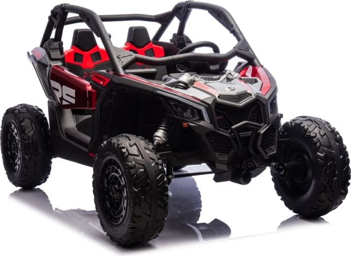 Can-Am Maverick Turbo RR – leistungsstarkes elektrisches Kinderauto mit Akku, rot lackiert