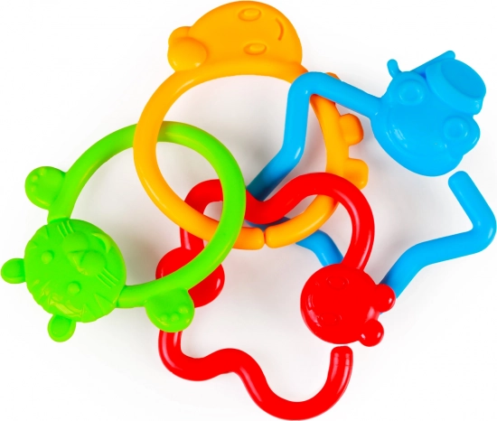 Rassel mit Tierformen für Babys