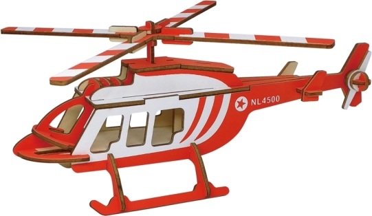 Woodcraft Holz-3D-Puzzle Transporthubschrauber