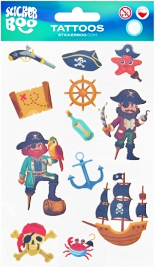 Piraten-Tattoos – 1 Stück