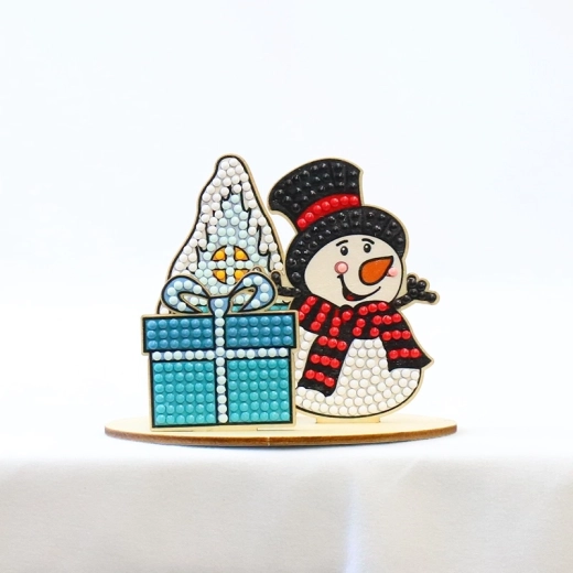 2Kids Toys Diamantmalerei mit Ständer – Weihnachtsschneemann