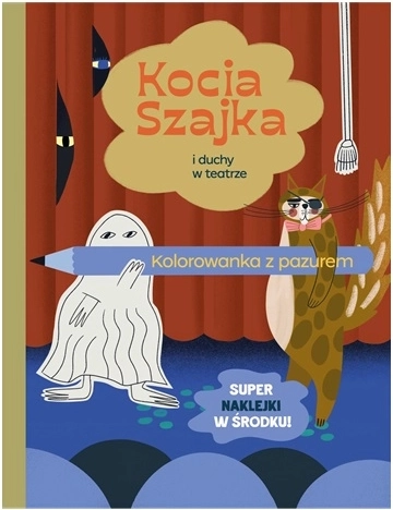 Kocia Szajka a duchové v divadle – Malbuch mit Stickern - 1 Stück