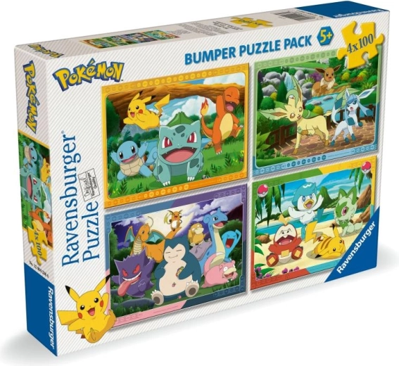 Ravensburger Puzzle Pokémon 4×100 Teile