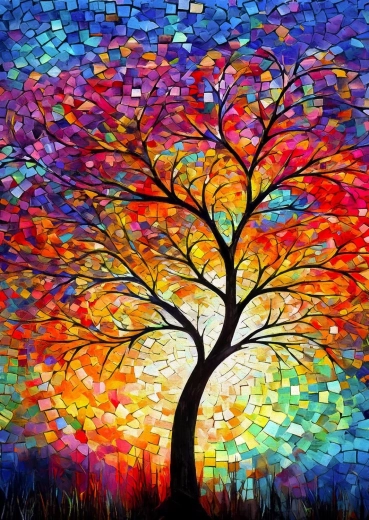Enjoy Puzzle Herbstlicher Baum des Lebens 1000 Teile
