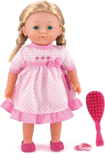 Dolls World Modepuppe Elizabeth, Blondine mit Zöpfen und Zubehör