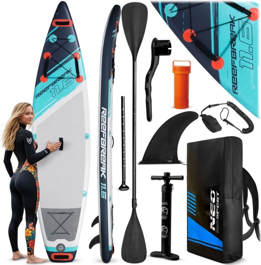 Aufblasbares SUP-Board Neo-Sport Reefbreak 11'6 350 cm mit Zubehör