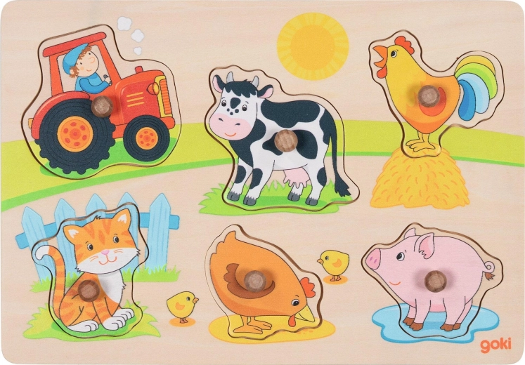 Einlegepuzzle Bauernhof – 1 Stück