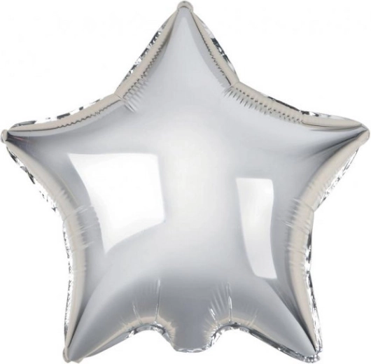 Folienballons Stern silber – Set 100 Stk.