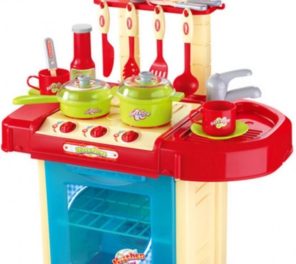 Kinderküche mit Backofen, Licht, Geräuschen und Zubehör