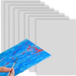 Malkarton mit Leinwand 30 × 40 cm, Set 8 Stk. MAILEO