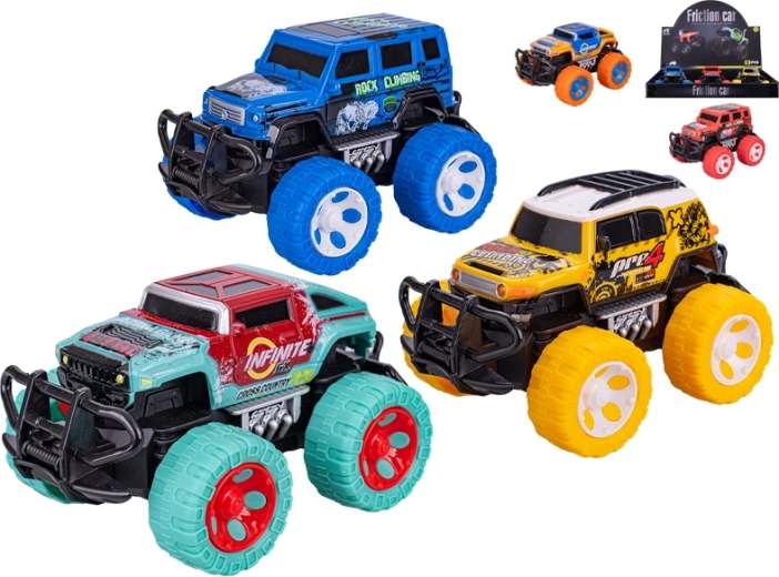 Geländewagen mit Schwungrad 14 cm