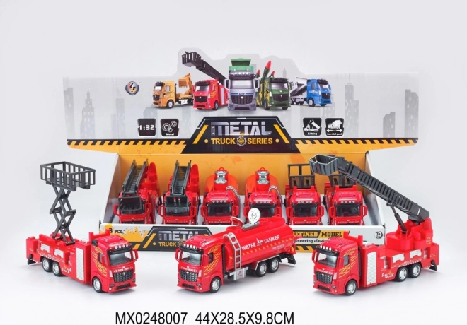 Metallmodell eines Feuerwehrfahrzeugs 1:32