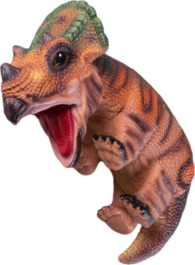 Braune Handpuppe Dinosaurier-Junges 42 cm – 1 Stück