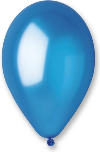 Metallic-blaue Luftballons 25 cm