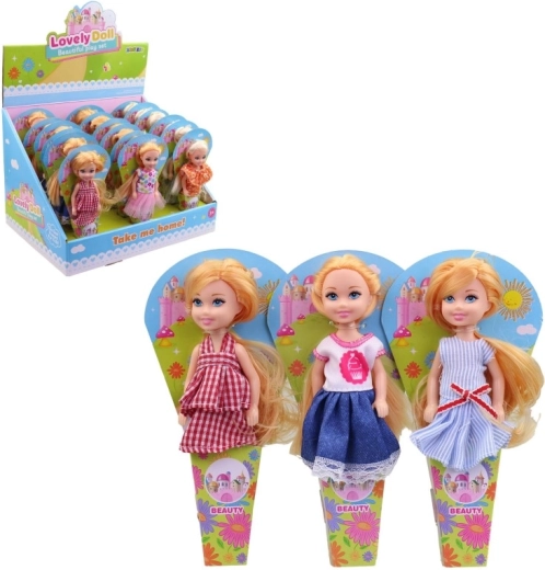 Püppchen 12,5 cm im Display-Box – 18 Stück