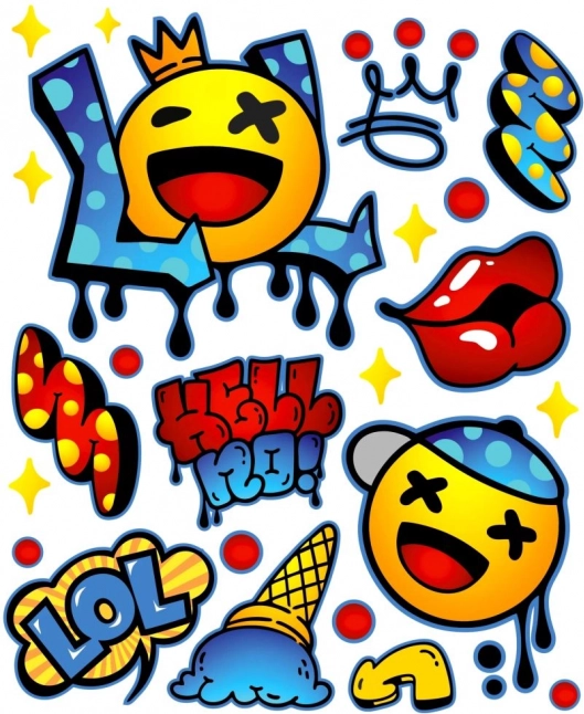 Aufbügelbare Aufkleber LOL