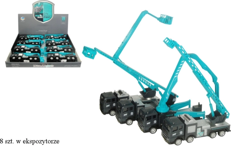 Plastik-Baufahrzeug mit Friktionsantrieb