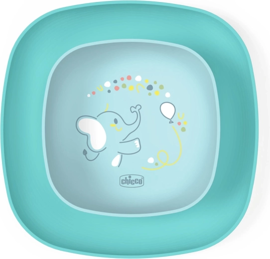 Chicco Essset Schüssel und Teller blau 12m+
