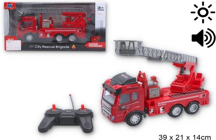 Feuerwehrfahrzeug mit Fernbedienung - 1 Stück