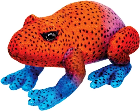 Roter Plüschfrosch 13 cm