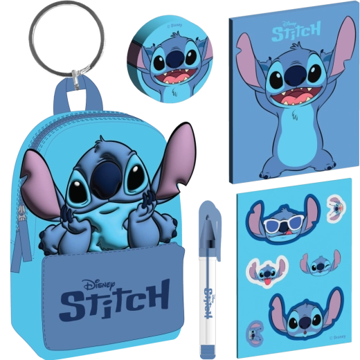 Disney Lilo & Stitch Schlüsselanhänger mit Mini-Rucksack Stitch