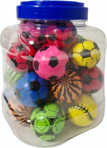 Gummispringball 4 cm, 25 Stück im Netz