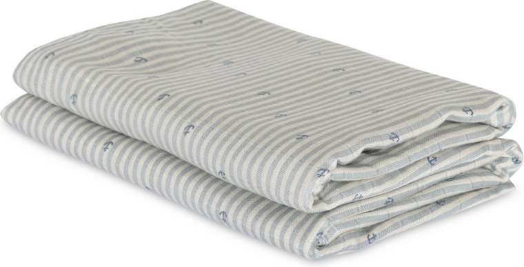Nuuroo Josefine Musselin-Bambuswindeln Stripe Anchor (2 Stk.)