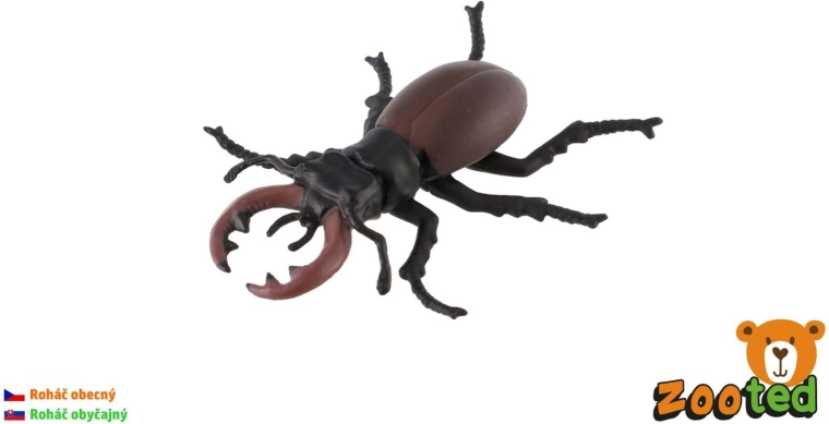 Kunststofffigur des Hirschkäfers, 8 cm