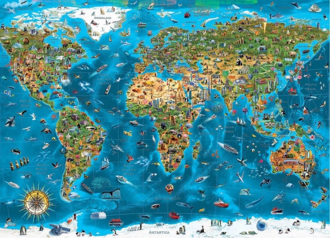 EDUCA Puzzle Wunder der Welt 12.000 Teile