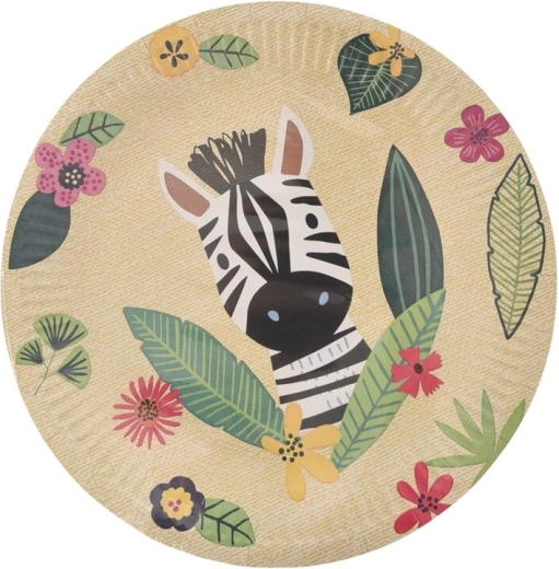 Papier-Teller Jungle 28 cm (10 Stk.)