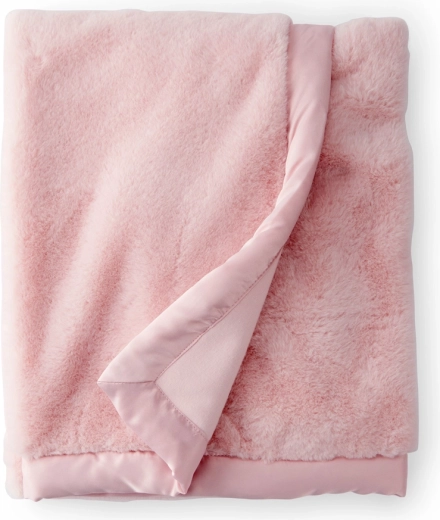 Carter's zweilagige Kinderdecke aus Kunstfell Pink 80 × 110 cm