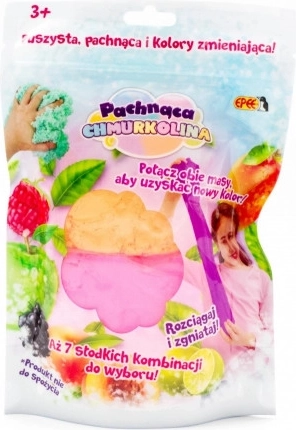 Duftende Knetmasse Chmurkolina, Set mit 2 Farben (Rosa und Orange – Pfirsich), Serie 4, 2×30 g