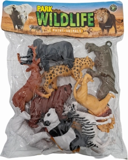 Set aus Figuren wilder Tiere – 10 Stk.