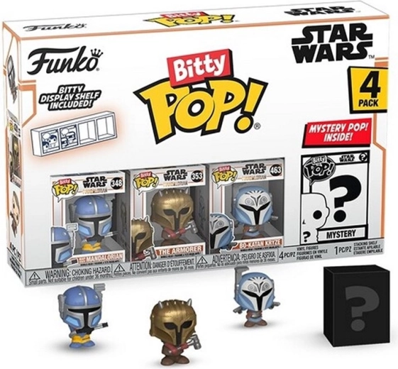 Funko Bitty POP! Star Wars – Heavy Mandalorian (Packung mit 4 Stk.)