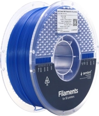 ABS-Filament High Speed 1,75 mm blau, 1 kg