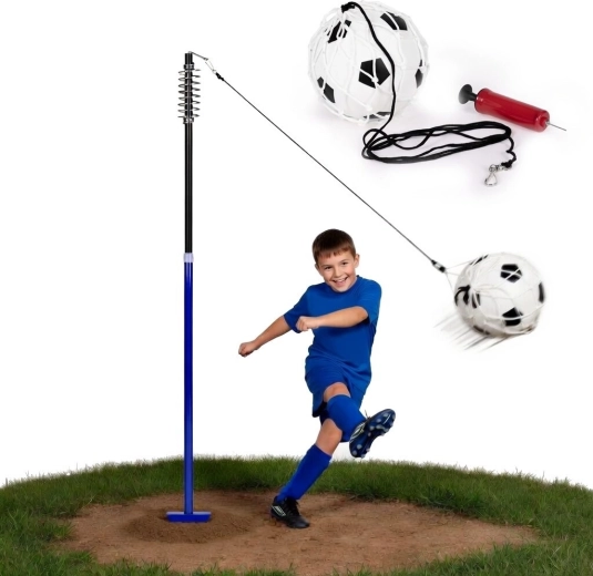 MOVEPRO Fußball-Trainingsset am Seil mit Stange und Feder