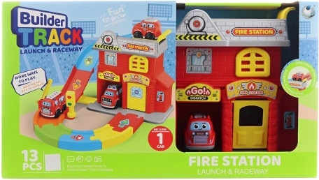 Feuerwache mit Feuerwehrauto