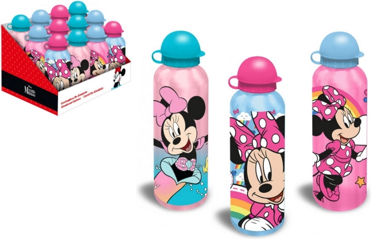 Aluminium-Trinkflasche mit MICKEY MINNIE Motiv, 500 ml