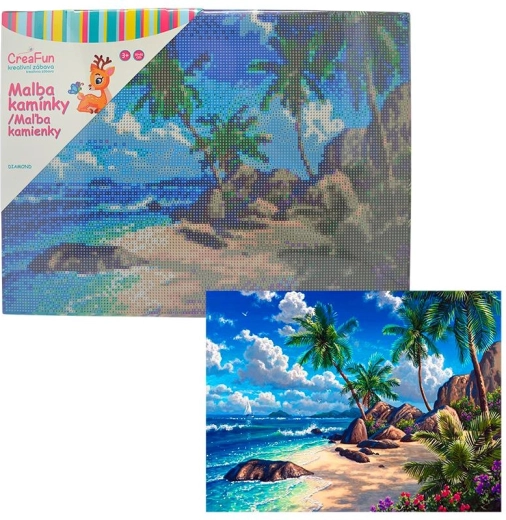 Diamantmalerei Schiffbrüchiger 30 × 40 cm