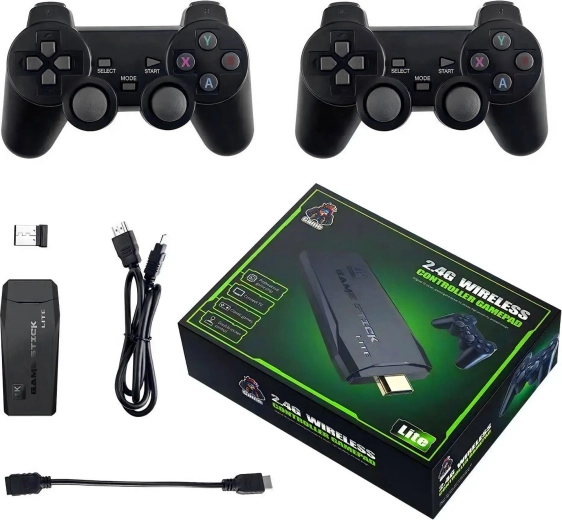 RENEW FORCE Retro-Spielkonsole für den Fernseher mit zwei Controllern