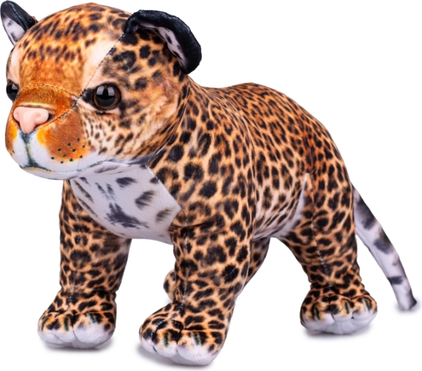 Plüsch Leopard 40 cm – realistische stehende Spielzeugfigur