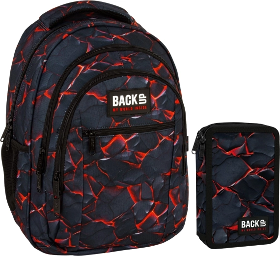 Schulset BackUP Gamer 2-in-1 – Rucksack und ausgestattetes Federmäppchen