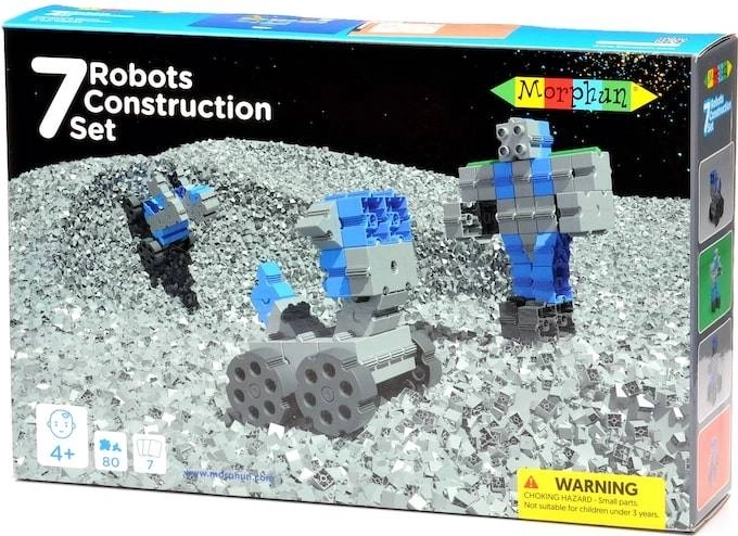 Morphun 7 Robots Box Baukasten – 80 Teile